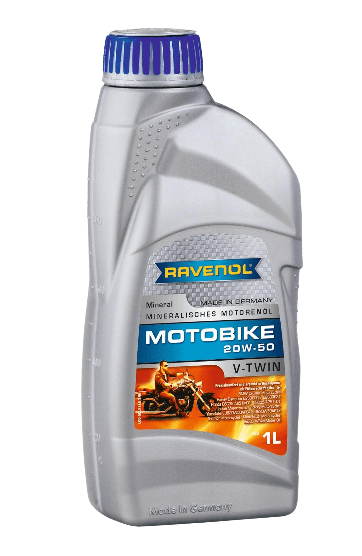 Моторное масло Ravenol Motobike V-Twin SAE 20W-50 Mineral, 1л